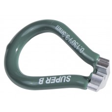 Super b 5550 ключ для спиц 0.130"(european). зелёный