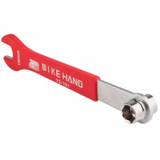 Bike hand yc-161 ключ для педалей 14/15мм накидной + 15мм шлицевой