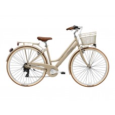 Комфортный велосипед Adriatica City Retro Lady, бежевый, 6 скоростей, размер рамы: 450 (18)