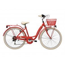 Комфортный велосипед Adriatica Panda 26, красный, 6 скоростей, размер рамы: 420мм (17)