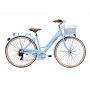 Комфортный велосипед Adriatica City Retro Lady, голубой, 6 скоростей, размер рамы: 450мм (18)
