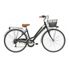 Комфортный велосипед Adriatica Trend Lady, черный, 6 скоростей, размер рамы: 450мм (18)