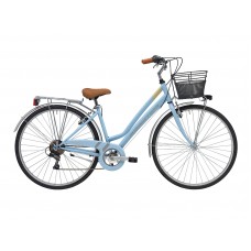 Комфортный велосипед Adriatica Trend Lady, голубой, 6 скоростей, размер рамы: 450мм (18)