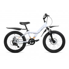 Велосипед FORWARD DAKOTA 2.0 D 20" рост. 10.5" 2022, белый/оранжевый