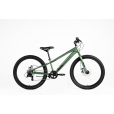 Велосипед FORWARD SPIKE D 24" рост. 11" 2023, зеленый/черный