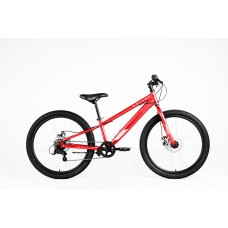 Велосипед FORWARD SPIKE D 24" рост. 11" 2023, красный/белый