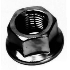 Гайка на ось Ф3/8",с юбкой, из AL 7075, черная.