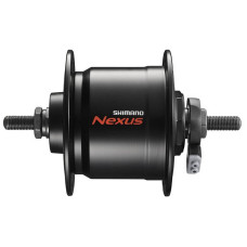 Втулка-динамо передняя   DH-C3000-2N-NT Nexus,  36 отв, черная, для V-break, ось ø9мм на гайках, 6V/2,4W