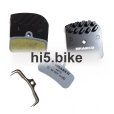 Колодки органика с воздушным радиатором, алюм подложка, с пруж для ДТ Shimano SAINT, ZEE. Инд уп