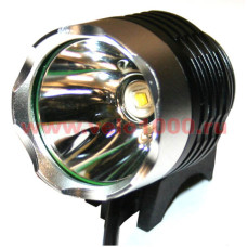 Фара CREE XM-L2 T6, 650Lm, ø56мм, крепёж на руль и голову, USB плоский банк-аккумул. 7,2Ач, инд уп