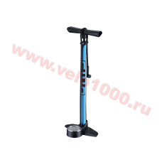 Насос напольный стальной, синий, 180 psi, большой манометр ø75мм в основании, А/V, F/V автомат. Инд уп