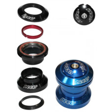 Рулевая, 1-1/8", A-Head, синяя для МТВ, ATB, алюм+сталь, картридж подшипники СВВ-21.