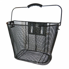 Корзина на руль передняя с ручкой 39x25x26см быстросъёмная