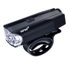 Фара алюм., 5 Wt., 500 un, 5 режимов, USB зарядка с индикатором, черная, с аккумуляторами. 68г