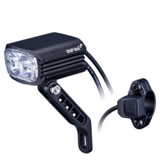 Фара алюм 1000 Lm 2 LED, 2 режима 8 Wt/15Wt, питание 12-36V кабели 300мм и 1200мм, крепеж на вынос или вилку. 88г. Инд уп