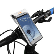 Чехол белый влагозащитный на руль для 4,5"-5"  HTC One X, HTC Butterfly, Samsung S3. крепление на якорь. 143x73x12мм