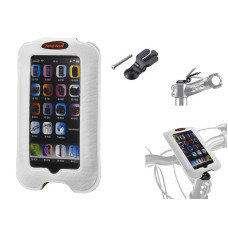 Чехол влагостойкий белый на руль для 3,5"-4,5" IPhone / Smatrphone/ GPS, крепится на якорь.