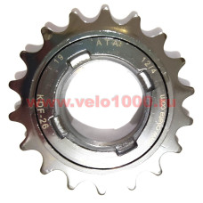 Трещотка 1/2"х1/8"х18Т, резьба 1.375"-24T,  4 шлиц, хромиров, без уп.