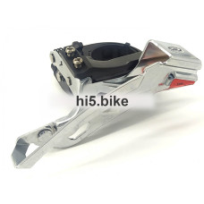 Переключатель передний Deore XT на 9 скор, хомут 28.6/31.8 мм, унив.тяга, на 44|48Т, 63°-66°, без уп.