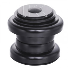 Рулевая 1-1/8" A-Head, сталь, шариковые подшипники  5/32", чёрная. Инд уп