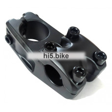 Вынос 1-1/8" для BMX под руль Ø22.2x50мм, крышка 4-болта сверху, чёрный. Без лого
