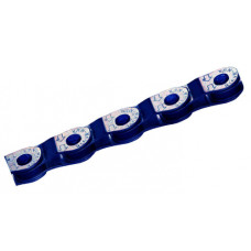Цепь 1/2"x1/8", 100зв., звенья в виде черепицы, голубая, инд уп