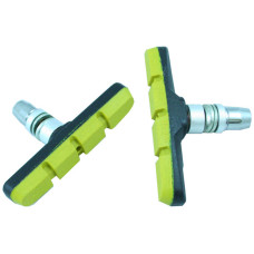 Колодки для V-brake, длина 70мм., чёрно-жёлтые. Инд уп