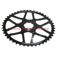 Звезда на кассету Shimano, 45T с проставочным кольцом, черная.