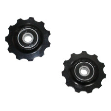 Ролики для заднего суппорта SHIMANO, 11Т, пром.подшипн, алюм., чёрные. Инд уп 2шт