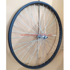 Колесо переднее 26", SF-HB03F, 36 отв., 3/8" (гайка), обод одностеночный черный