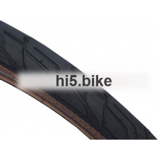 Покрышка Ride City  28"x 1.75 (47-622) развитый слик, черная с коричневой боковиной, Reflex, без уп