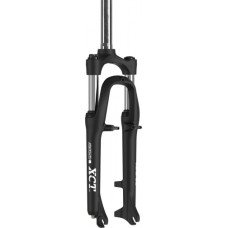 Вилка 24", шток 1-1/8", ход 50мм, чёрная матовая, стальные регулируемые пружины, ноги ø25.4мм сталь+хром,  под V-break +ДТ PM 160мм, 1985г.
