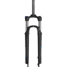 Вилка 29", шток 1-1/8", ход 100мм, чёрная матовая, ноги ø30мм сталь+хром, HLO блокировка на ноге, стальная регулируемая пружина, под эксцентрик, PM.