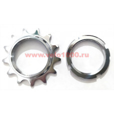 Звезда 13Тx1/8" калёная сталь, резьба 1,37"х24t. С lock-ring. Для TRACK, FIX, Single Speed.