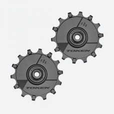 Ролики для суппорта 14T/14Т, для 12 скор, черные, Shimano, Sram MTB, фрезеров AL7075, промподш. 32,9г. Инд уп