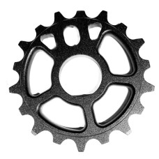 Звездa для BMX, 1/2"x1/8", толщина 6мм, AL-7075, 20T, фрезерованная под форму цепи, чёрная.