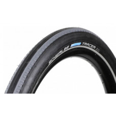 Покрышка 20"x1.75", жесткий корд, слик, антипрокол, 20-50psi, светоотражатель с 1 стороны, 470г.