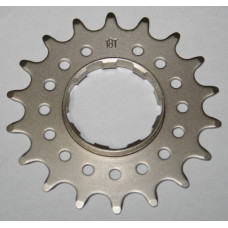 Звезда 18Т Cr-Mo, шлицевая для втулки Single Speed или кассетной втулки ВМХ на широком основании. Цвет: титан.