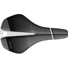 Седло для GRAVEL 256х144мм, с продольным отверстием, черные рельсы, черное. 255г. Инд уп.