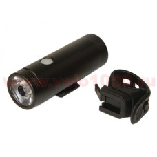 Фара передняя 400Lm  1 LED, USB Type C, аккумул 18650 2000mAh, 4 режима, Ø33x97мм, 140г, инд уп