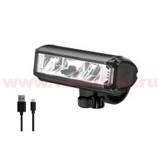 Фара-линейка передняя 1200Lm  3 LED, USB Type C,, аккумул 21700  4000mAh, 4 режима, 104х38х45мм, 200г, инд уп