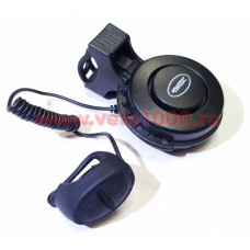 Сигнал электрический, 120 db, USB, аккумул 280 мАч, черный, инд уп.