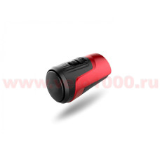 Сигнал электрический, 125 db, аккумул 200 мАч, цилиндр Ǿ38, L=60мм, черно-красный, инд уп.