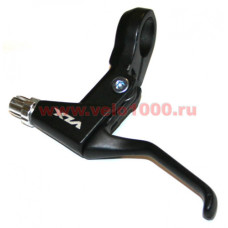 Ручки тормоза  V-brake, алюминий, под 2 пальца, чёрные. VLX лого.
