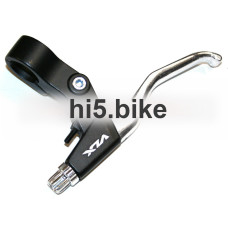 Ручки тормоза  V-brake, алюминий, под 2 пальца, чёрно-серебряные. VLX лого.