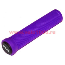 Грипсы без фланца, 145мм, с заглушками, фиолетовые, мягкие, аналог Longneck Soft. VLX лого, без уп