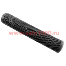 Грипсы без фланца, 166мм, чёрные, SOFT, заглушки с VLX лого, без уп.