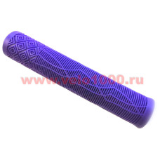 Грипсы без фланца, 166мм, фиолетовые, SOFT, заглушки с VLX лого, без уп.