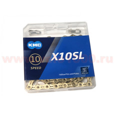 Цепь 1/2"x11/128", 116 зв, 10 скор, золотая, облегченная, уровень XTR, инд уп.