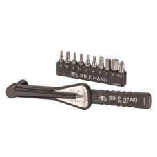 Ключ динамометрический стрелочный для головок 1/4" на 2-12 NM, с шестигранниками 2/2,5/3/4/5/6/8мм и T10, T25. Инд уп